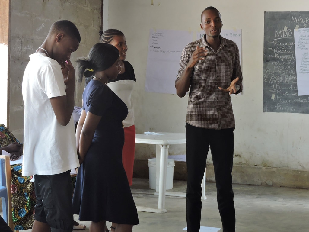 Jackson sharing his story at EBLI